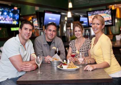 friends at a bar